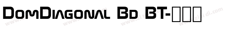 DomDiagonal Bd BT字体转换